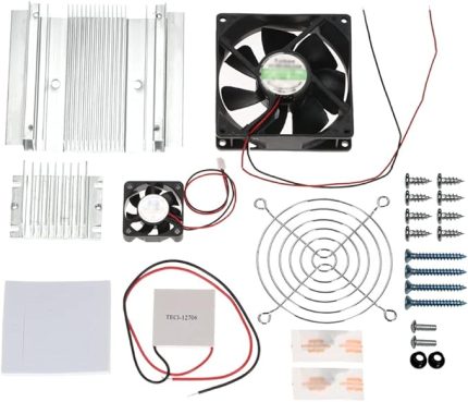DIY Termoelektrik Peltier Soğutma Soğutma Sistemi Kiti Yarı İletken Soğutucu İletim Modülü + Radyatör + Soğutma Fanı + TEC1-12706