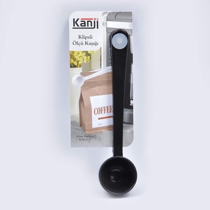 Klipsli Çay Kahve Ölçü Kaşığı - Siyah