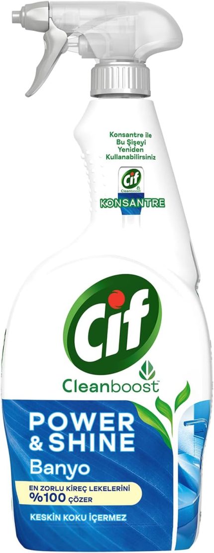 Power Shine Cleanboost Sprey Temizleyici Banyo İçin Temizleyici ve Kireç Çözücü 750 ML