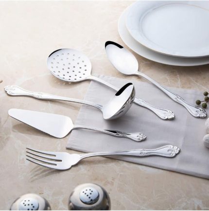 Sade 5 Parça Paslanmaz Çelik Servis Takımı