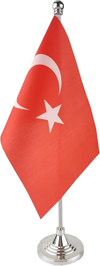 ABD Türkiye Masa Bayrağı, Sopa Küçük Mini Türk Bayrağı Ofis Masa Bayrağı, Stand Tabanlı Stand, Uluslararası Festival Dekorasyonu, Türkiye Tema Parti Dekorasyonu, Ev Masası Dekorasyonu
