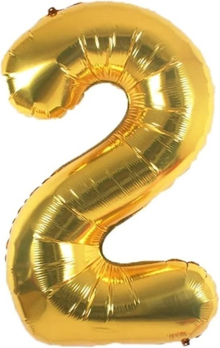 Folyo Balon 2 YAŞ Helyum Balon 36 Cm Gold Renk 2 bmcNM207