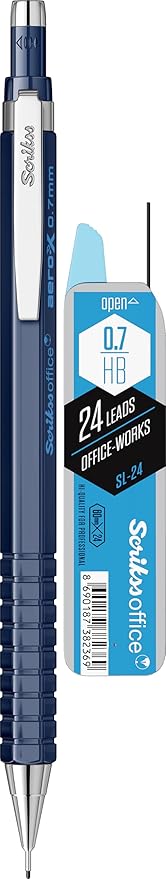 OFFICE Aero-X Versatil 0.7 Mm Lacivert & SL-24 Min HB 2'Li Blister