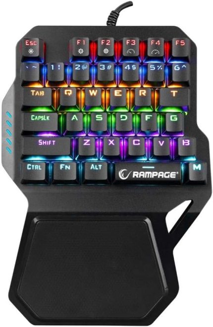KB-R77 PALM USB Rainbow Backlight Outemu Blue Switch Mekanik 36 Tuşlu Mini Gaming Oyuncu Klavyesi