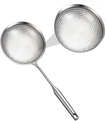 Paslanmaz Çelik Süzgeç Kaşık Yemek Servis Kepçesi Sıcak Tencere Kepçe Süzgeç Kaşık Sağlam Ve Temizlemesi Kolay