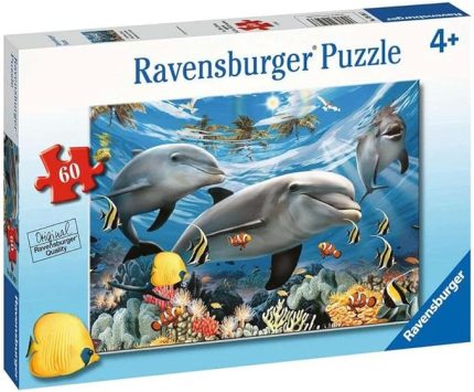 95933 Yunuslar Puzzle, 60 Parça, Çok Renkli