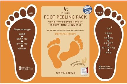 Gagga Soyulabilen Ayak Peeling Maskesi Çorap Tipi 44 Numaraya Kadar Uygun Korean Foot Care Product
