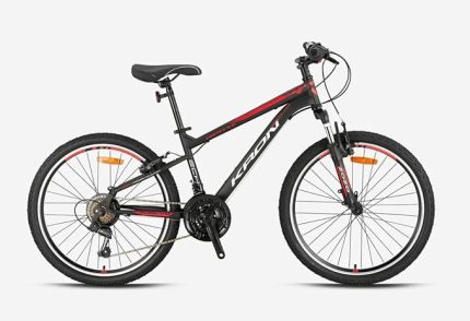 VORTEX 4.0 20 Jant V FREN 21 Vites ÇOCUK Bisikleti 13"- MAT SİYAH GRİ/KIRMIZI (GREENWAY BİSİKLET)