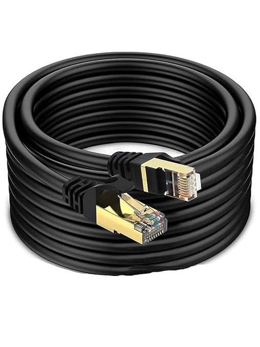 Narita Cat 7 Ağ Kablosu 5 Metre 10Gbps Ethernet Kablo Siyah