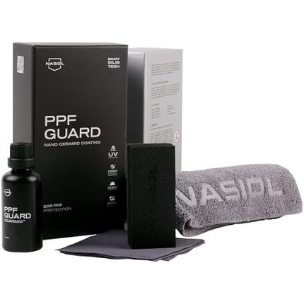 PPFGuard Araç Boya Koruma Filmi (PPF) İçin Nano Seramik Kaplama-50 Ml-1,5 Yıl Etkili, Oto Seramik Kaplama Kiti, Nano Boya Koruma ve Parlatma, PPF Koruyucu