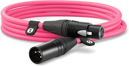 XLR-3 Premium XLR Kablo (3 m, Pembe)