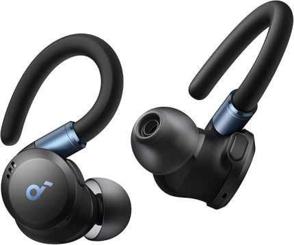 by Anker, Sport X20 Kulaklık, Antreman Kulakılığı, ANC Aktif Gürültü Engelleme, BassUp Teknolojisi,Hızlı Şarj Özelliği, Siyah