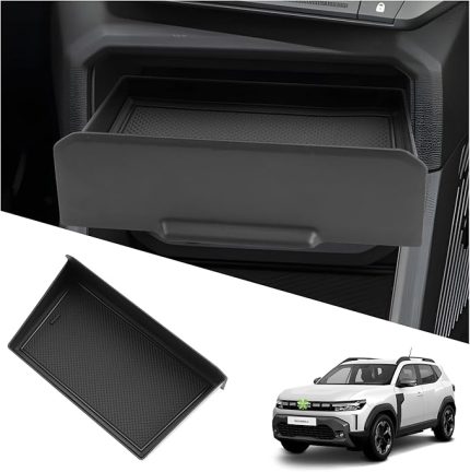 Yeni Dacia Duster 3 SUV ile uyumlu | Hybrid | 4X2 4X4 | Extreme 2024 2025 Saklama Kutusu, Merkezi Konsol Organizatör Merkezi Konsol Tepsisi Dacia Duster Aksesuarları