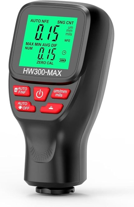 Kaplama Kalınlık Ölçer Araba Boya Kalınlık Ölçer Metal Kaplama ve Kaplama Kalınlığını Üretim, Metal İşleme, Endüstri için Birim Dönüşümüyle (Mikron, Milimetre, Mil) Ölçme