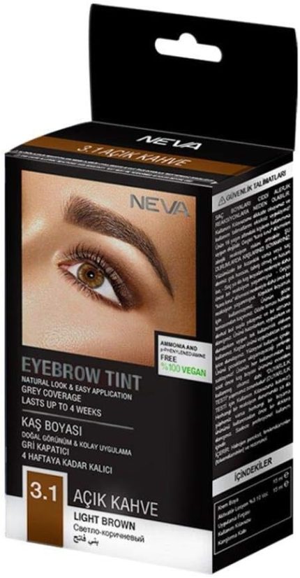 3.1 Açık Kahve Amonyaksız %100 Vegan Kaş Boyası