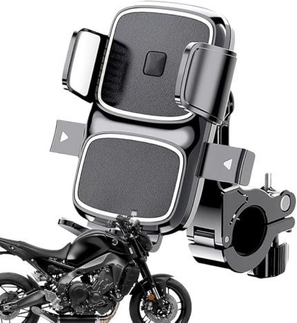 MT63 Motosiklet Bisiklet Telefon Tutucu Gidon Uyumlu Otomatik Kilitleme