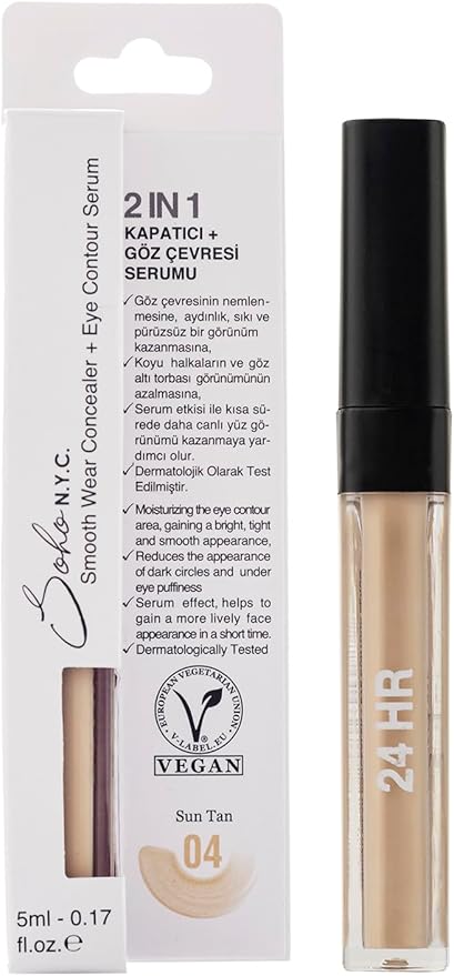 Altı Morluk Ve Torba İçin Serum ve Kapatıcı 5 ml- No:4 Sun Tan
