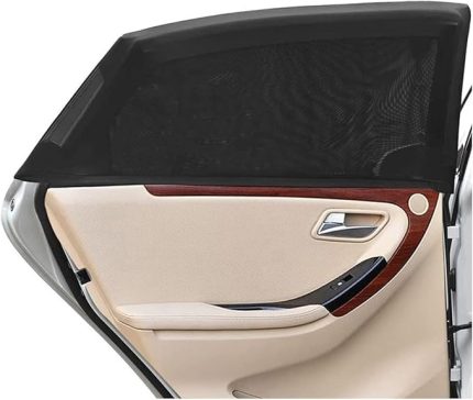 Araba Yan Cam Güneşlik Oto Araç Yan Cam Perdesi Bebek Güneş Koruma Örtüsü Güneş Engelleyici(2 ADET)
