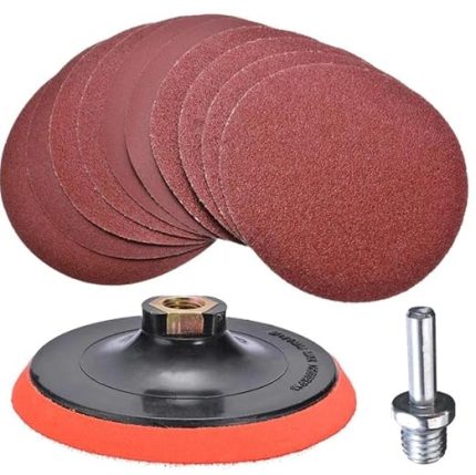 Parça Cırt Zımpara Seti Matkap ile Uyumlu Zımpara Takma Aparatı Dahil Avuç İçi Taşlama Kiti