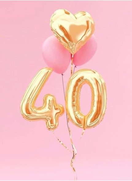 Parti 40 Yaş Gold Balon Seti