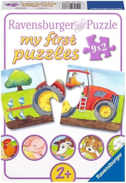 73337 Puzzle Çiftlik, 9 x 2 Parça