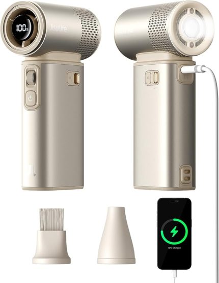 Taşınabilir El Fan Ultra2, 9000mAh Max 25 Saat, 5 IN 1, 100 Hız Turbo Fan Şarj Edilebilir 18W El Feneri ile Güç Bankası, Metal Kabuk Çok Fonksiyonlu Seyahat Essentials Erkekler için Hediyeler