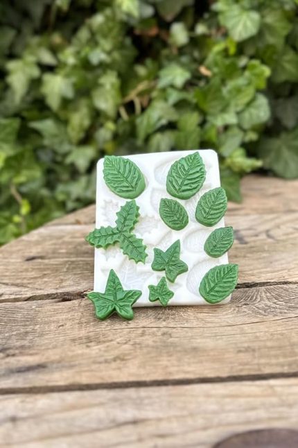 Concept Yaprak Onlu Mum Kalıbı (Silikon)