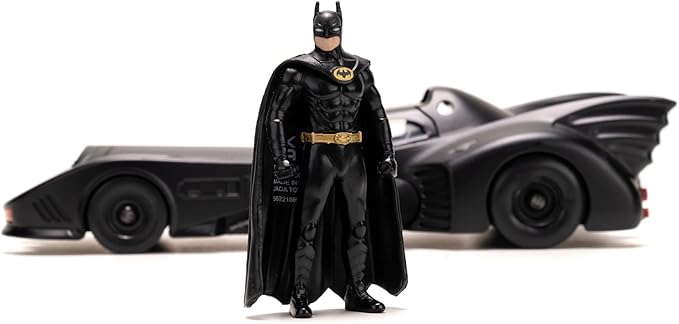 253215013, Batman 1989 Batmobile, Die-Cast Metal, Açılabilir Parçalar, 1:24 Ölçek, Batman Figürü, 20 cm, 7 cm, Serbest Tekerlekli