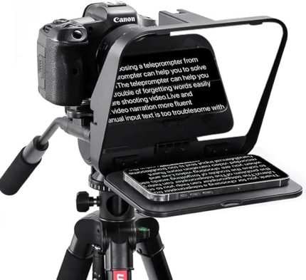 RT02 Tabletler ve Akıllı Telefonlar için Uzaktan Kumandalı Üniversal Teleprompter