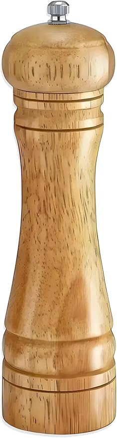 Yapımı Doğal Ahşap Baharat Değirmeni, Ayarlanabilir Seramik Öğütücü, Tuz ve Karabiber için