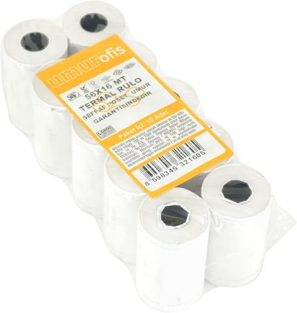 56x16 mt 10lu Paket Termal Pos Rulosu