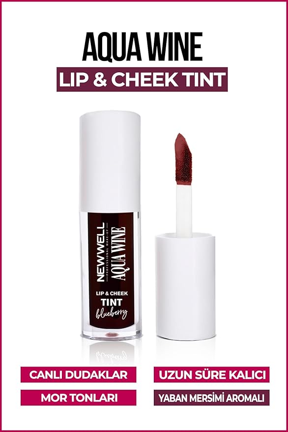 Well Aqua Wine Lip & Cheek Tint Yaban Mersini Aromalı 6 Ml, T1193 - Görsel 2