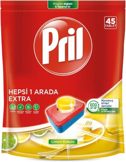 Hepsi Bir Arada Extra Tablet Bulaşık Deterjanı 45 Yıkama (1 x 45 tablet)
