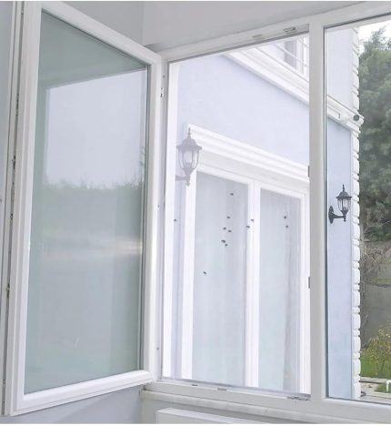 Luas Pencere Sinekliği, Tek Kanat Beyaz Tül Sineklik, Sivrisinek Ağı, Sinek Böcek Tutucu, Aparatlı Cam Sinek Teli, Kolay Montaj 75 CM