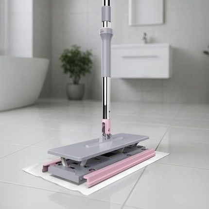 One Click Mop Paleti 4XL Büyük Palet 32cm, 8 Adet Bez Hediyeli, Asansörlü Mekanizma Çok Pratik, Tembel El Değmeden Islak Havlu Ve Bez Kullan At Otomatik, Bezlerin Hepsine Uyumludur.