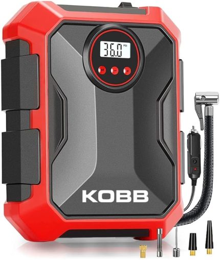 KB200 12Volt 150 PSI Ayarlanabilir Dijital Basınç Göstergeli Hava Lastik Şişirme Pompası