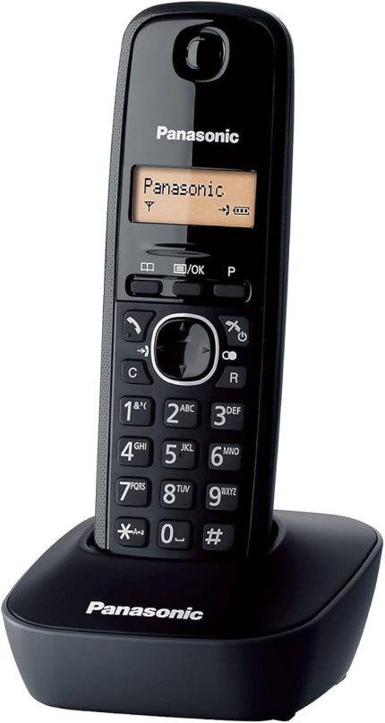 KX TG1611 Dect Telefon-Siyah_Gri Dect Telefon, Siyah