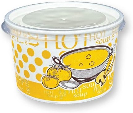 Çorba Kâsesi 16 Oz Şeffaf Kapaklı 250 Adet