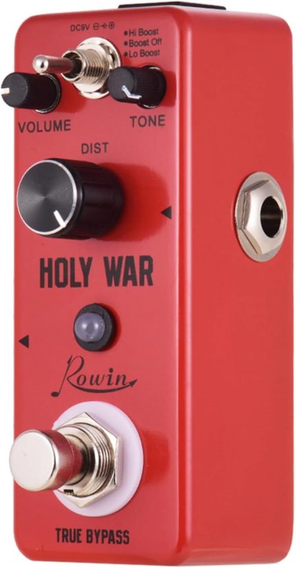 HOLY WAR Analog Heavy Metal Distortion Gitar Efekt Pedalı 3 Çalışma Modu Alüminyum Alaşımlı Kabuk True Bypass