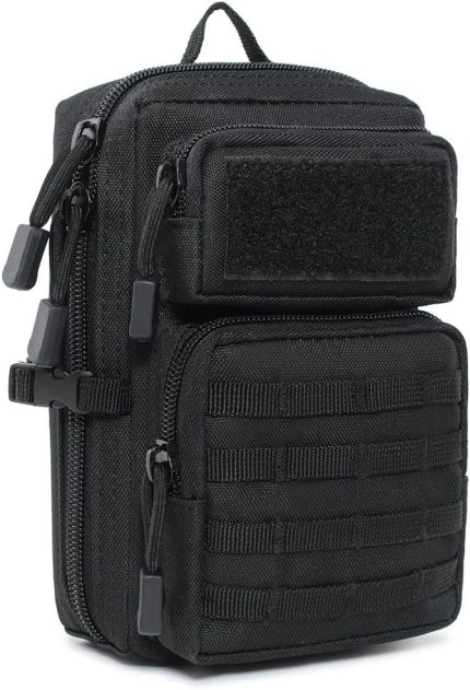 Taktik EDC çantası, bel çantası Molle kemer çantası Molle çok fonksiyonlu çanta cep telefonu çantası kamp yürüyüş bisiklet için