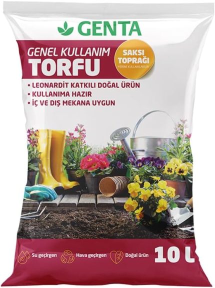 Genel Kullanım Torfu Saksı Toprağı 10 Lt