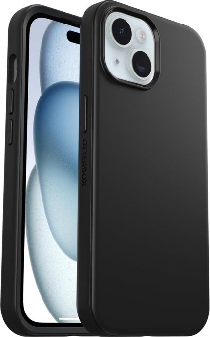 iPhone 15/iPhone 14/iPhone 13 için Symmetry Magsafe Kılıf, Darbeye, Düşmeye Dayanıklı, Koruyucu İnce Kılıf, Askeri Standartlara Göre 3X Test Edilmiştir, Siyah | MagSafe'e Takılır, Ultra Şık, Yükseltilmiş Kenarlar Kamera ve Ekranı Korur, Ultra İnce, Şık iPhone Kılıfı