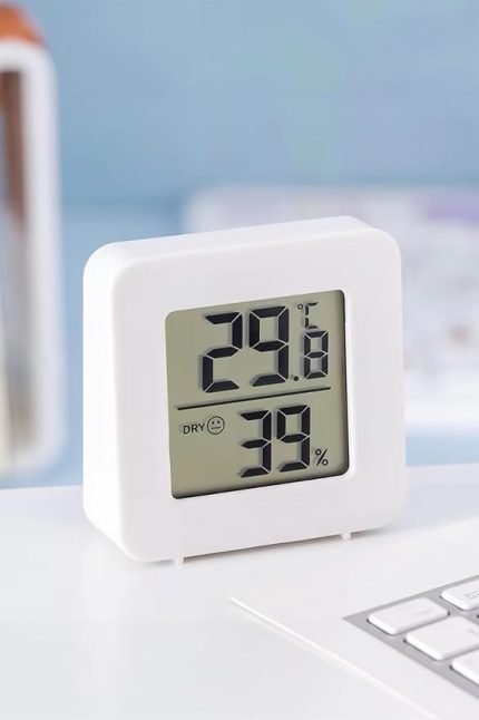 Mini Sıcaklık Nem Ölçer LCD Ekranlı Oda Termometre Duvara Takılabilen Masaüstü Isı Göstergesi