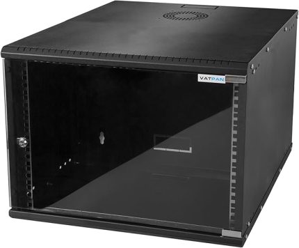 Duvar Tipi Soft Serisi Network Server Kabinet, 600mm Derinlik, Server Rack Kabinet Muhafazası, 4mm Temperli Darbelere Karşı Dayanıklı Ön Cam Panel, IT Ekipmanları Muhafaza kabini