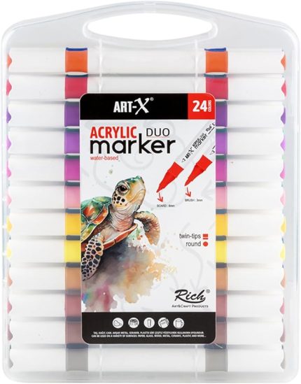 Art-X Akrilik Marker Çift Taraflı Profesyonel Kalem Seti 36 Li