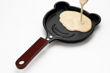Hayvan Figürlü Pankek ve Omlet Tavası, Çocuklar İçin Eğlenceli Mutfak Aleti, Yapışmaz Kaplama, Kolay Temizlenebilir