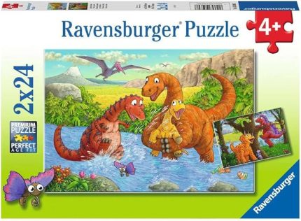 2x24Parçalı Puzzle Dinos