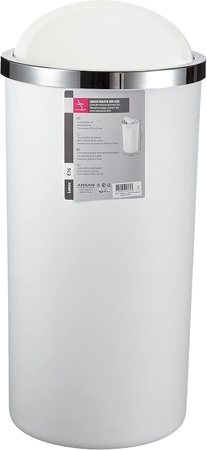M-E76-01 Lenox 35 lt Çöp Kovası, Beyaz