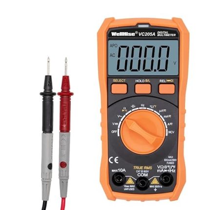 VC205A Ölçü Aleti Multimetre Avometre NCV Işıklı Ekran Isı Ölçer El Feneri