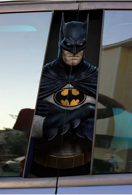 Major Selection Batman Baskılı Araç Kapı Direk Kaplama Folyo Sticker 2'Li (Sağ&Sol)